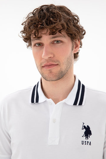 USPA Men Polo Shirt USPA Big Logo White VR013 USPOM296 US POLO ASSN.